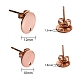32 pièces 8 styles placage sous vide 304 résultats de boucles d'oreilles en acier inoxydable(STAS-SZ0001-40)-2