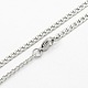 304 Stainless Steel Curb Chain Necklaces(STAS-O037-95P)-1