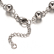 Rosary Bead Bracelets with Cross(X-BJEW-E282-01P)-4