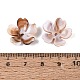Two Tone Opaque Plastic Bead Caps(KY-N025-48)-3