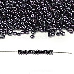 TOHO 11/0 Demi Round Beads, Japanese Seed Beads, (90) Metallic Amethyst Gun Metal, 2.2x0.9mm, Hole: 0.8mm, about 1733pcs/10g(X-SEED-DR11-0090)