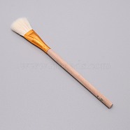 Wooden Paint Brush, with Wool, Clay Tool, BurlyWood, 19.7x1.85x1.1cm(AJEW-WH0237-08I)