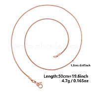 1.2MM Unisex 304 Stainless Steel Snake Chains Necklaces(YO4082-8)