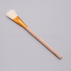 Wooden Paint Brush, with Wool, Clay Tool, BurlyWood, 19.7x1.85x1.1cm(AJEW-WH0237-08I)