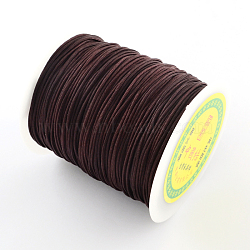 Nylon Thread, with One Nylon Thread inside, Coconut Brown, 2mm, about 109.36 yards(100m)/roll(NWIR-R013-2mm-738)