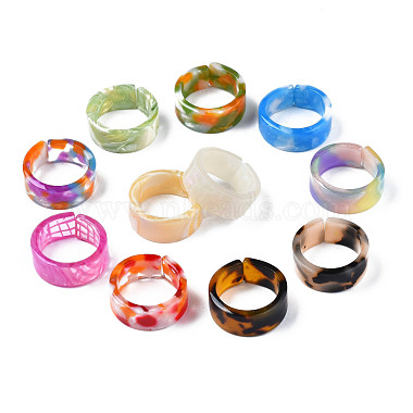 Resin Wide Band Cuff Ring(RJEW-T022-013)-2