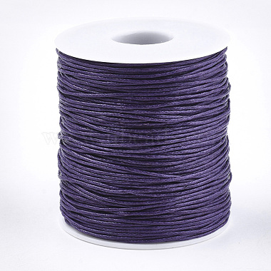 1mm Medium Purple Waxed Cotton Cord Thread & Cord