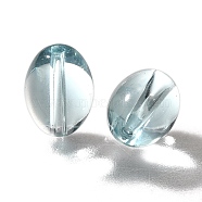 K9 Glass, Imitation Austrian Crystal Beads, Oval, Faceted, Light Blue, 11x8mm, Hole: 1.8mm(GLAA-R003-01B)