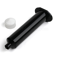Plastic Dispensing Syringes, with Piston, Black, 118x45x29mm, Hole: 2mm, Piston: 23x17mm, Capacity: 30ml(1.02 fl. oz)(TOOL-K007-02D-03)