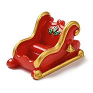 Christmas Theme Resin Display Decorations, for Car or Home Office Desktop Ornaments, Sleigh, 60x47x35mm(DJEW-F022-B11)