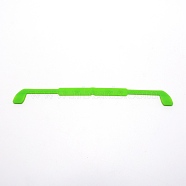 Silicone EyeGlass Holders, Lime, 215x21x4mm, Hole: 9x2mm(AJEW-WH0239-84D)