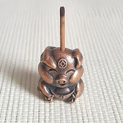 Alloy Incense Burners, Frog, 17x15x23mm(PW-WG9DB6C-09)