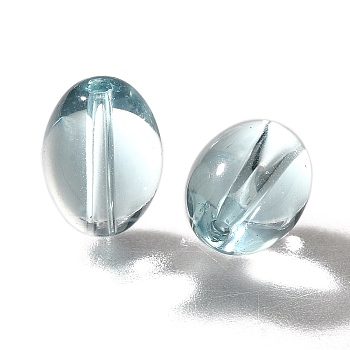 K9 Glass, Imitation Austrian Crystal Beads, Oval, Faceted, Light Blue, 11x8mm, Hole: 1.8mm