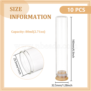 10Stück Aufbewahrungsröhrchen für Glasperlen(AJEW-BC0006-90B)-2