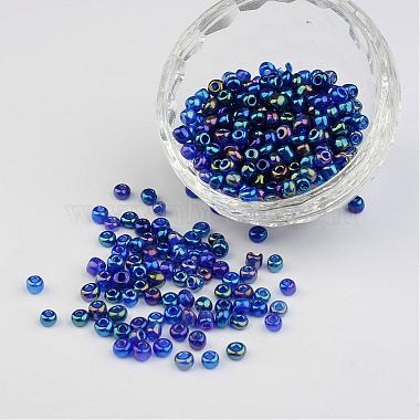 4mm Blue Glass Beads