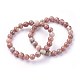 Natural Plum Blossom Jade Beads Stretch Bracelets(BJEW-F380-01-B08)-1