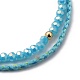 Glass Stretch Beaded Bracelets & Cotton Braided Cord Bracelet Sets(BJEW-JB05401-02)-2