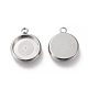 304 Stainless Steel Pendant Cabochon Settings(STAS-I162-01D-P)-3