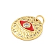 Rack Plating Brass Micro Pave Cubic Zirconia Pendants(KK-P277-26G-03)-2