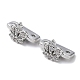 Brass Micro Pave Clear Cubic Zirconia Slide Charms(KK-C031-04P)-2