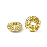 Rack Plating Alloy Beads, Rondelle, Light Gold, 8~8.5x3mm, Hole: 2.4mm(PALLOY-I216-36LG)