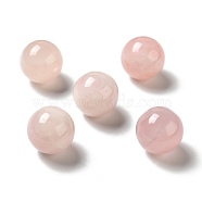 Natural Rose Quartz Beads, No Hole/Undrilled, Round, 25~25.5mm(G-A206-02-25)