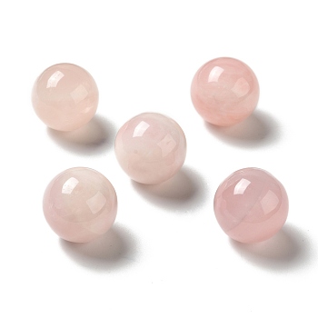 Natural Rose Quartz Beads, No Hole/Undrilled, Round, 25~25.5mm