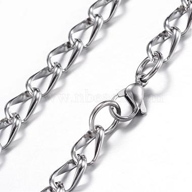 304 Stainless Steel Curb Chain Bracelets(BJEW-P064-28)-3