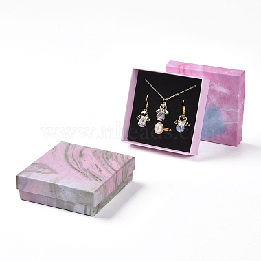 Cotton Filled Cardboard Gift Box Jewelry Set Boxes(CBOX-G018-E02)-4