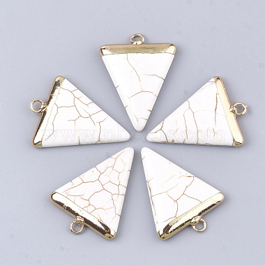 Golden Triangle Synthetic Turquoise Pendants