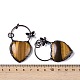 Natural Tiger Eye Heart Big Pendants(G-B073-03R-03)-3