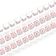 Cha&icirc;nes de bonnets en fer et ABS imitation perle(CH-T007-01A-09)-1