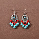 Bohemian tassel turquoise earrings(JU8957-14)-1