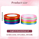 10 Rolls 10 Colors Polyester Ribbon(OCOR-CY0002-55)-2