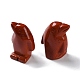 Figurines de pingouin de guérison sculptées en jaspe rouge naturel(G-B062-08B)-2