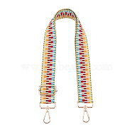 Polyester Adjustable Bag Strap, with Alloy Clasps, for Bag Replacement Accessories, Colorful, 7.1~127x3.8cm(FIND-WH0070-15)
