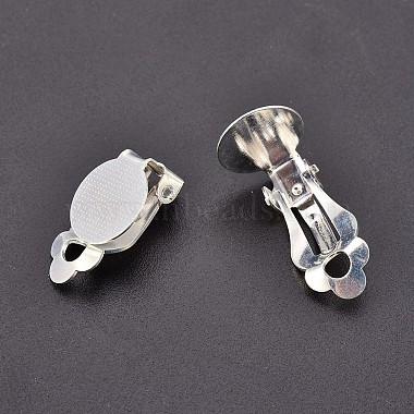 Brass Blank Base Clip-on Earring Cabochon Settings(X-KK-M019-03S)-2