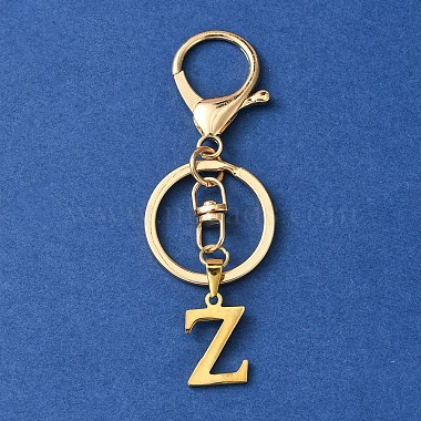 Letter Z Stainless Steel Keychain