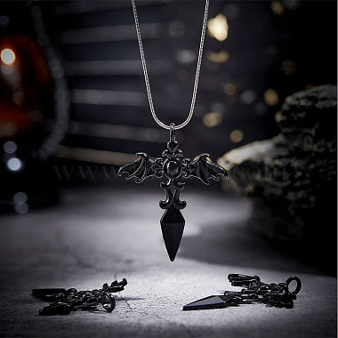 30Pcs Gothic Style Alloy Pendents(FIND-SC0004-02)-4
