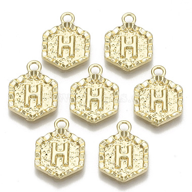 Real 18K Gold Plated Hexagon Alloy Pendants