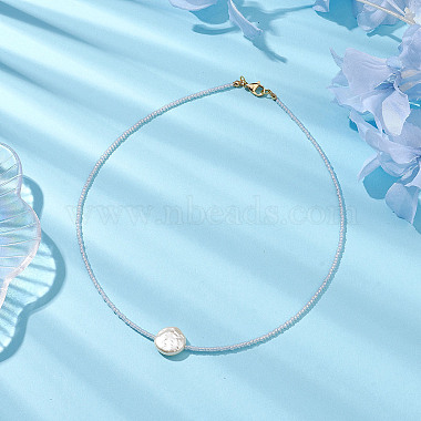 Glass Seed Beaded Necklaces(NJEW-JN04921)-2