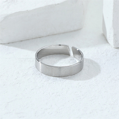 Non-Tarnish Stainless Steel Open Cuff Ring(GK9650-4)-3