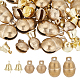 AHADERMAKER 40Pcs 3 Styles Brass & Iron Bell Pendants(KK-GA0001-49)-1