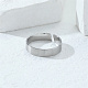 Non-Tarnish Stainless Steel Open Cuff Ring(GK9650-4)-3