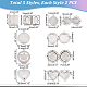 dicosmetic 10pcs 5 style 304 pendentifs médaillon diffuseur en acier inoxydable(STAS-DC0007-57)-4