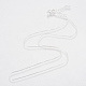 Brass Box Chains Necklaces(X-MAK-R014-S)-2