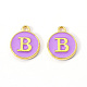 Golden Plated Alloy Enamel Charms(X-ENAM-S118-10B)-1