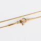 304 Halskette aus Edelstahl(X-STAS-P045-17G)-1