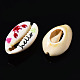 Printed Natural Cowrie Shell Beads(SSHEL-N032-32)-3