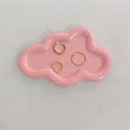 Resin Jewelry Plate, Storage Tray for Rings, Necklaces, Earring, Cloud, 105x70mm(PW-WG74046-03)